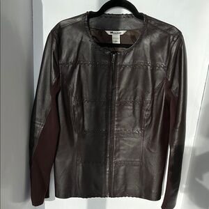 Nygaurd Dark Brown Leather Jacket